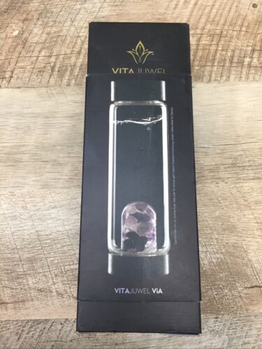 AS-IS MISSING PIECES VitaJuwel ViA Gemwater Bottle Rose Quartz Amethyst (6922802430135)